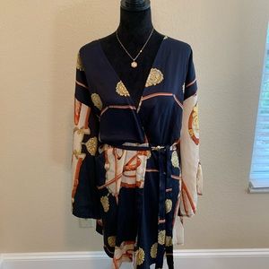 Dark blue skater dress